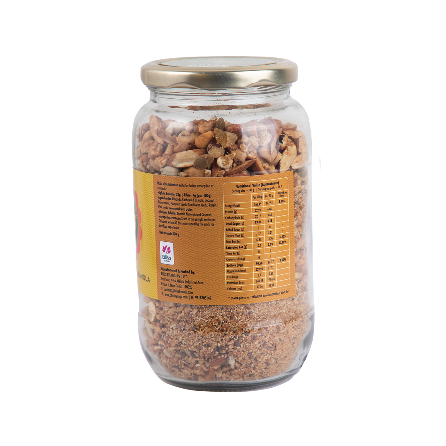 Almond Makhana with Dates Granola, 500g
