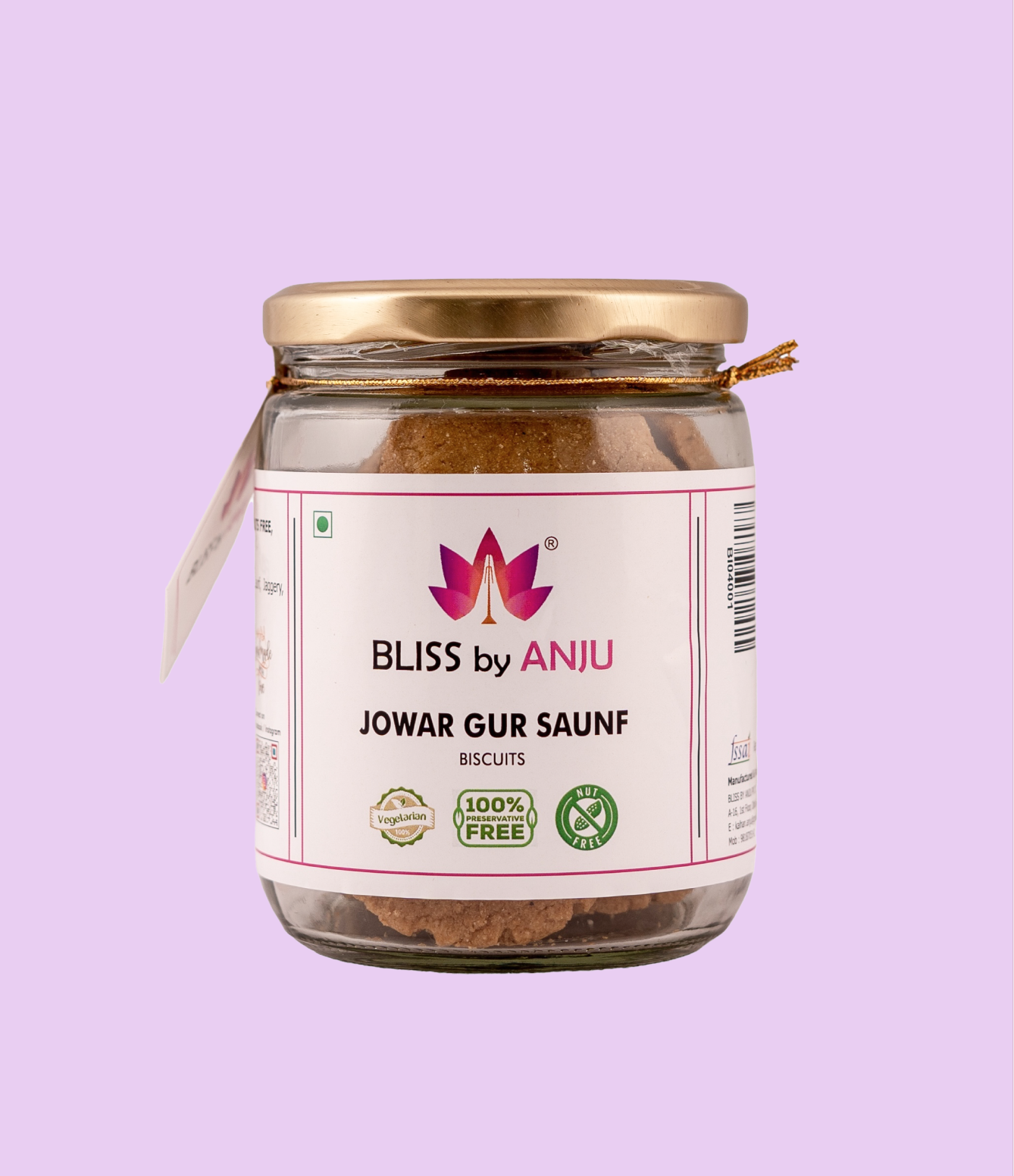 Jowar Gud Saunf Biscuits, 200 g