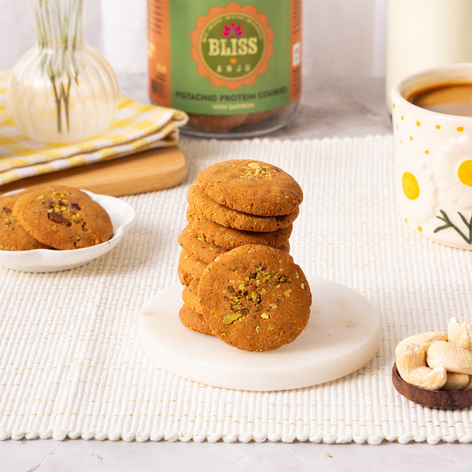 PISTACHIO PROTEIN COOKIES WITH SAFFRON (SMALL)