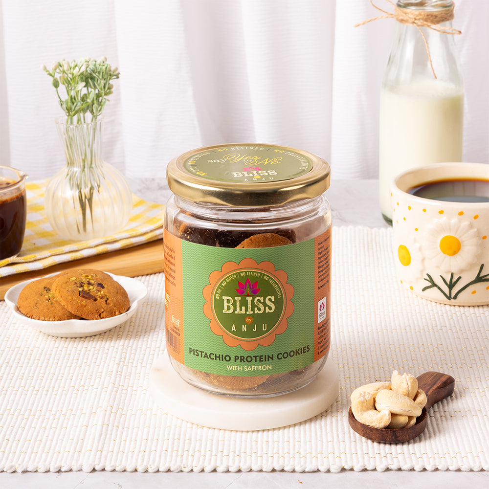 PISTACHIO PROTEIN COOKIES WITH SAFFRON (SMALL)
