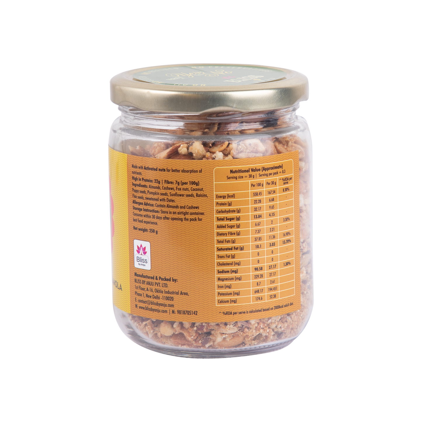 ALMOND MAKHANA GRANOLA WITH DATES (SMALL)