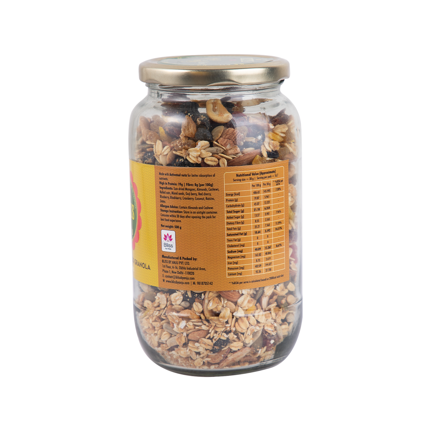 GOJI BERRY MANGO GRANOLA WITH DATES (BIG)