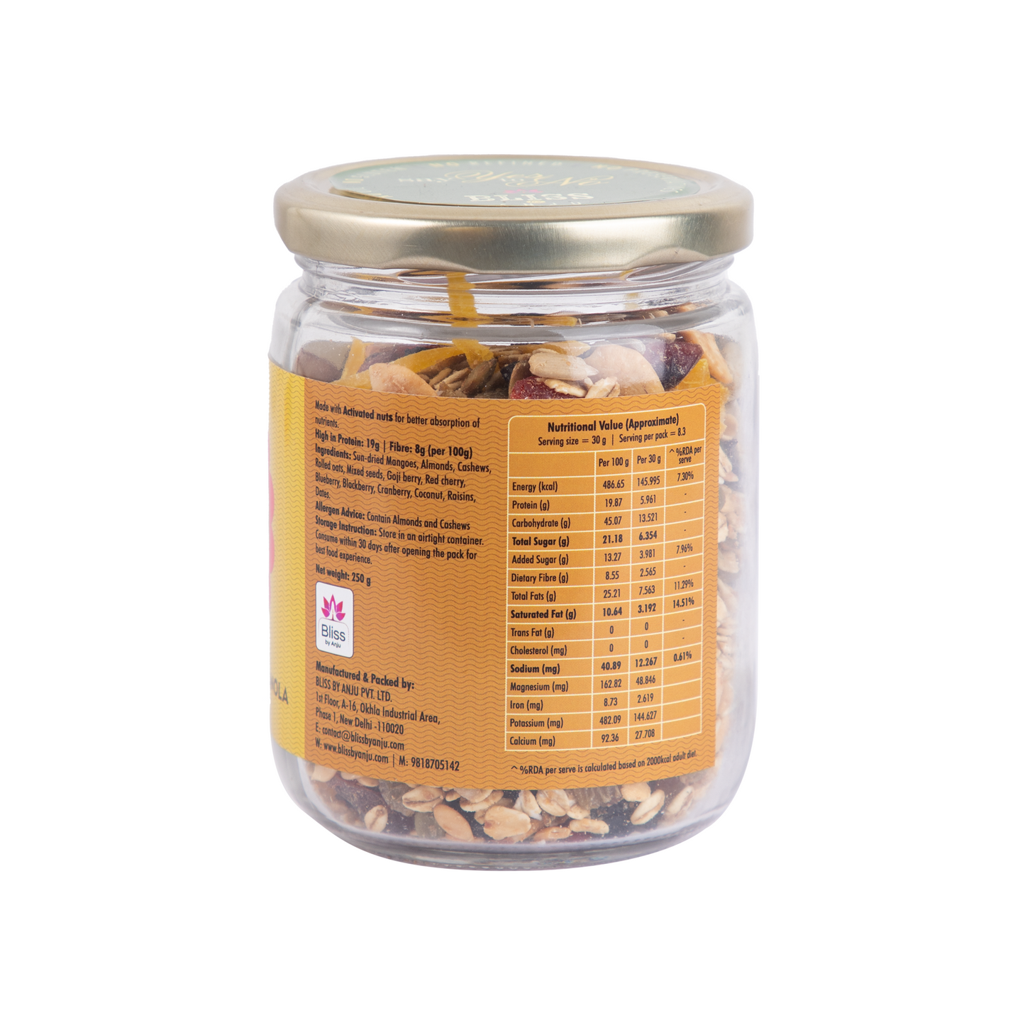 GOJI BERRY MANGO GRANOLA WITH DATES (SMALL)
