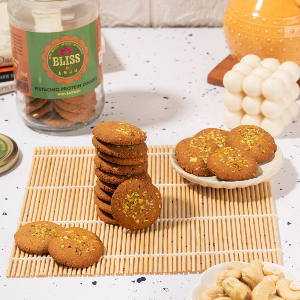 PISTACHIO PROTEIN COOKIES WITH SAFFRON (BIG)