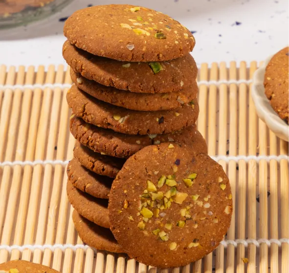 Channa Sattu Pistachio Protein Cookies (Small)