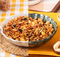 Almond Makhana Granola with Dates 250g + Omega 3 Nuts & Seeds Trail Mix 250g