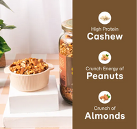 Almond Makhana Granola with Dates 250g + Omega 3 Nuts & Seeds Trail Mix 250g