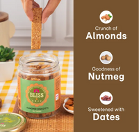 Almond Biscotti Nut Based 200g + Achari Channa Mathri 200g