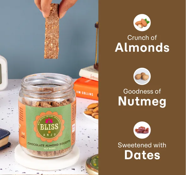 Chocolate Almond Biscotti Nut-Based