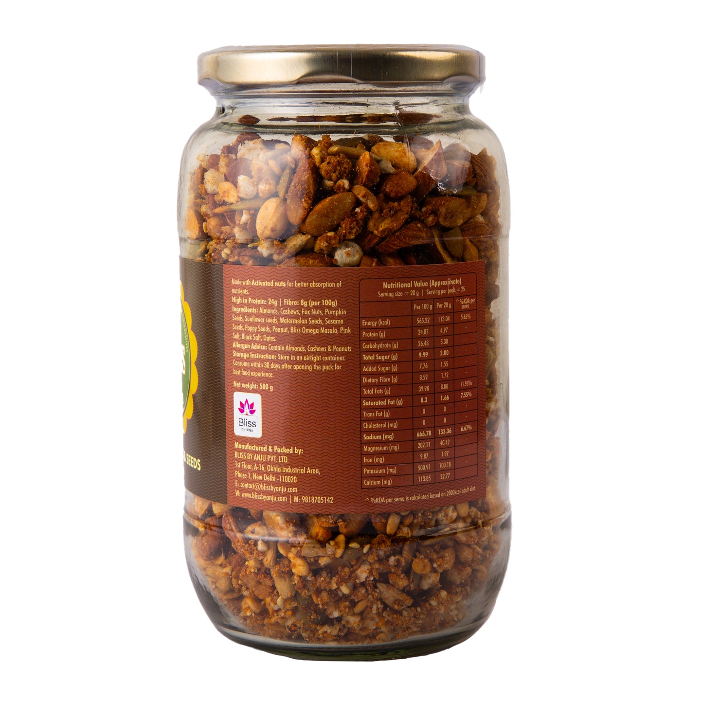 OMEGA 3 NUTS & SEEDS TRAIL MIX (BIG)