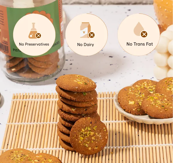 Channa Sattu Pistachio Protein Cookies (Small)