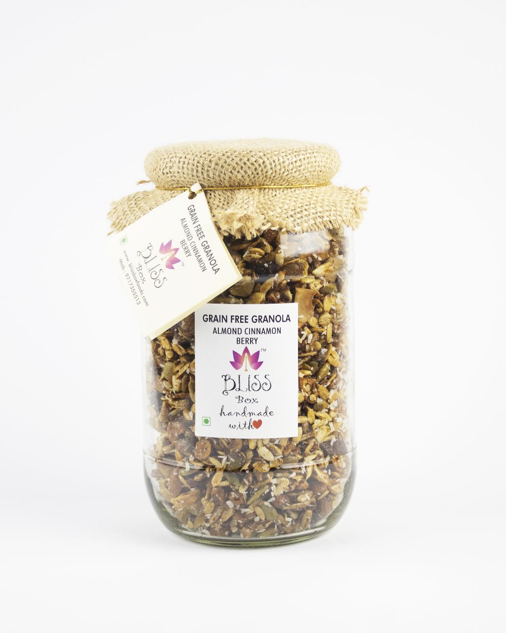 Grain Free Granola Almond Cinnamon Berry, 500 g