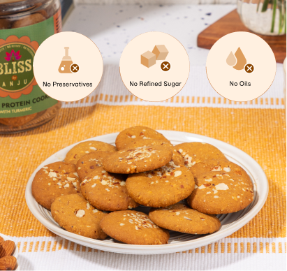 Channa Sattu Almond Protein Cookies (Small)
