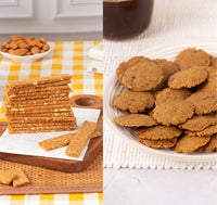 Almond Biscotti Nut Based 200g + Achari Channa Mathri 200g