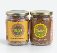 Almond Makhana Granola with Dates 250g + Omega 3 Nuts & Seeds Trail Mix 250g