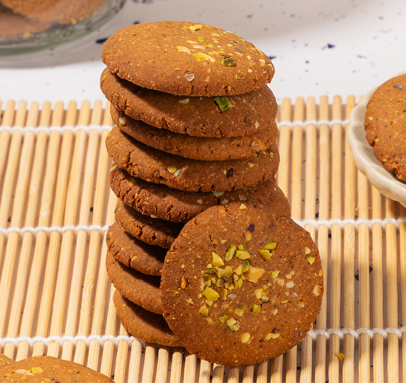 Channa Sattu Pistachio Protein Cookies (Small)