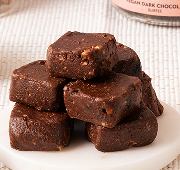 Vegan Dark Chocolate Burfee