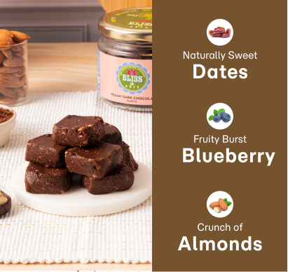 Vegan Dark Chocolate Burfee